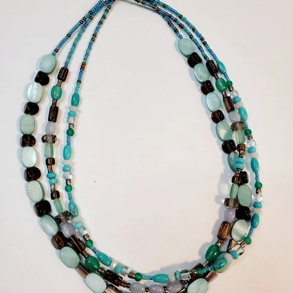 Silpada Turquoise 3 Strand Necklace - Picture 2 of 5